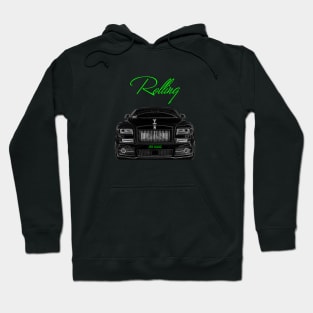 Phantom Rolls Royce Car Rolling Front End Hoodie